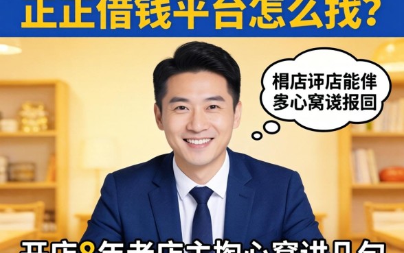 正经借钱平台怎么找？开店8年老店主掏心窝讲几句