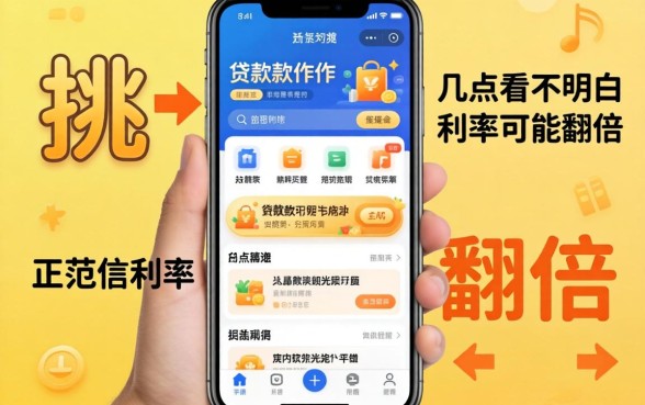 正规的手机贷款软件平台怎么挑？这几点看不明白，利率可能翻倍