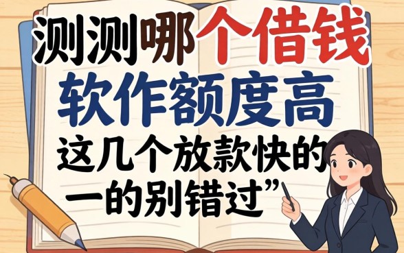实测哪个借钱软件额度高?这几个放款快的别错过