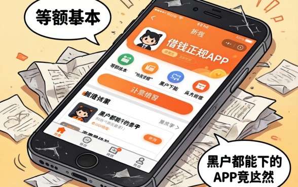 我翻烂了手机里可以借钱的正规app，发现等额本金和黑户都能下的app竟然是这几个