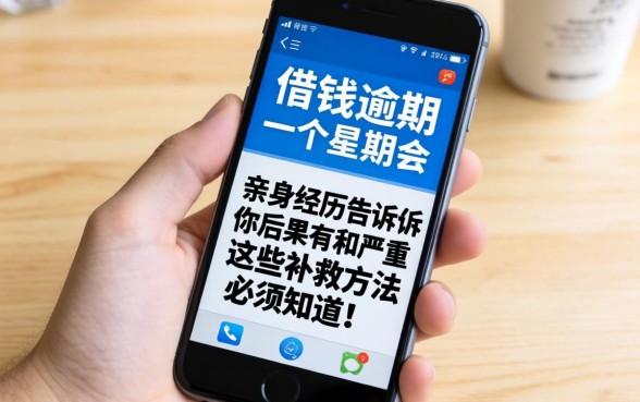 手机上借钱逾期一个星期会怎样?亲身经历告诉你后果有多严重,这些补救方法必须知道!