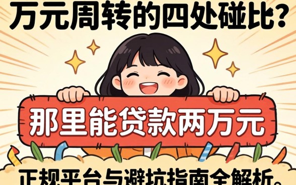 急需两万元周转却四处碰壁？那里能贷款两万元，正规平台与避坑指南全解析