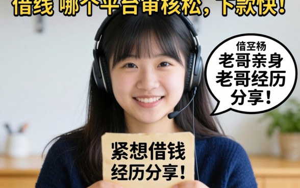 手头紧想借钱，哪个平台审核松、下款快？老哥亲身经历分享！