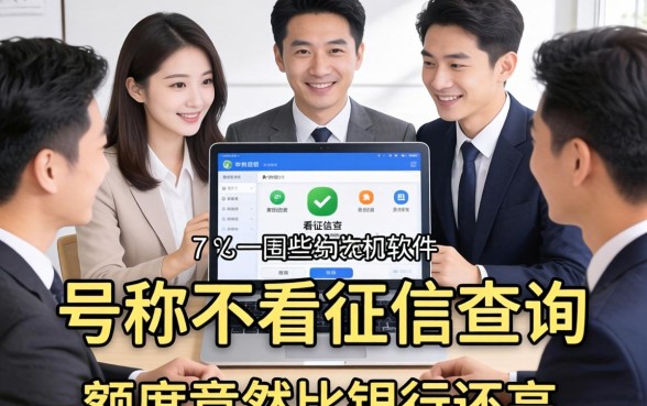 我试了一圈才发现，那些号称不看征信查询的软件，额度竟然比银行还高