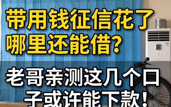 急用钱征信花了哪里还能借？老哥亲测这几个口子或许能下款！