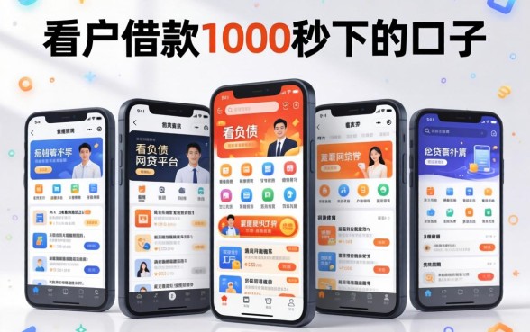 黑户借款1000秒下的口子，陈列五个不看负债的网贷平台
