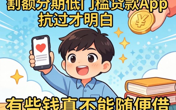 被大额分期低门槛的贷款app坑过才明白,有些钱真不能随便借