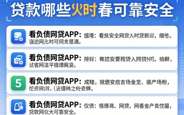 网上贷款哪些比较可靠安全，细致阐述5个不看负债的网贷app