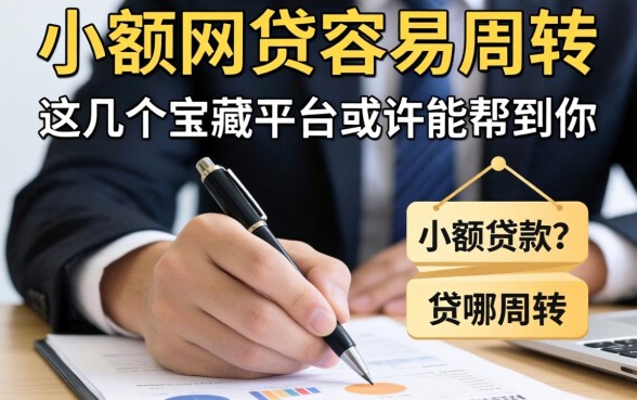 手头紧急需周转？哪个小额网贷容易贷款的？这几个宝藏平台或许能帮到你