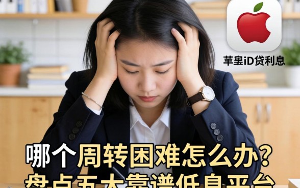 资金周转困难怎么办?哪个苹果id贷利息低?盘点五大靠谱低息平台