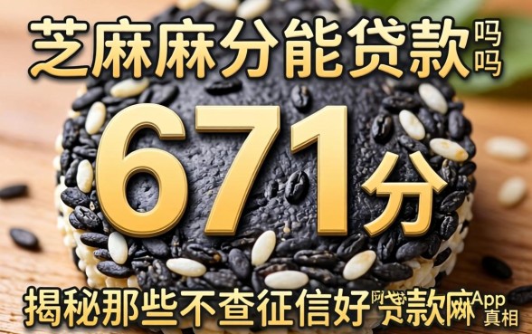 芝麻分671分能贷款吗，揭秘那些不查征信好下款的网贷app真相