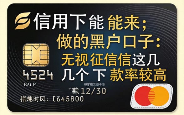 有信用卡能做的黑户口子：无视征信这几个下款率较高