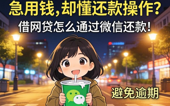 深夜急用钱却不懂还款操作？借网贷怎么通过微信还款才能避免逾期？