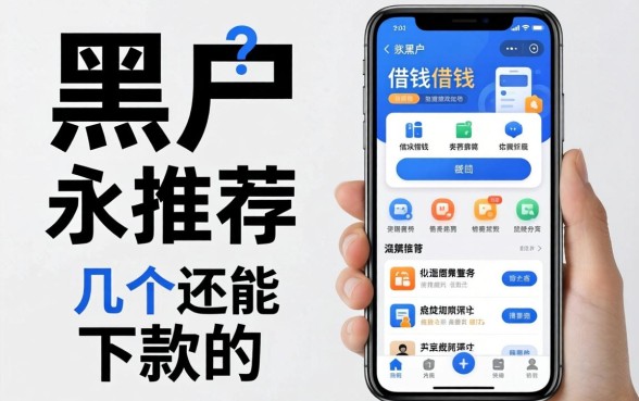 黑户推荐手机上借钱的软件有哪些？整理了几个还能下款的