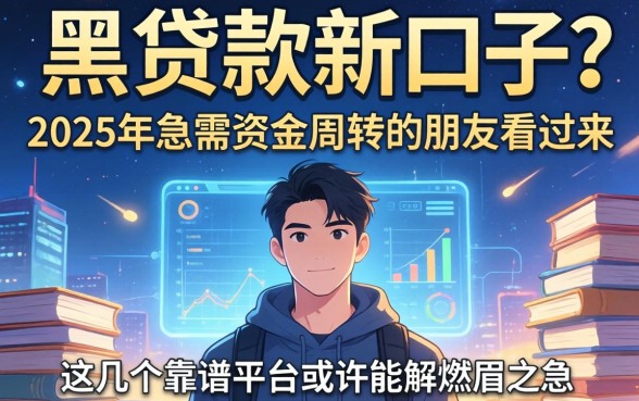 有没有网黑贷款新口子？2025年急需资金周转的朋友看过来，这几个靠谱平台或许能解燃眉之急
