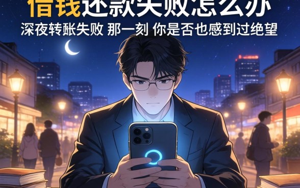 手机上借钱还款失败怎么办？深夜转账失败的那一刻，你是否也感到过绝望？