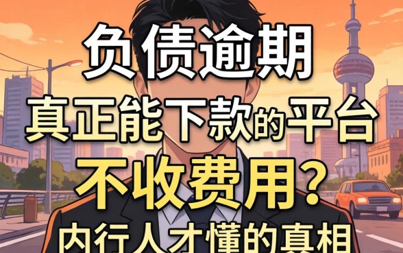 有负债逾期真正能下款的平台,不收费用？内行人才懂的真相