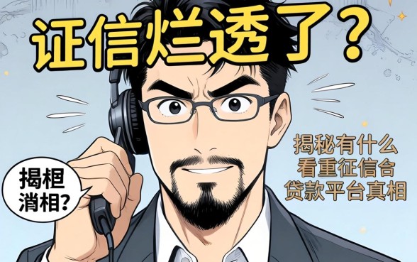 征信烂透了？揭秘有什么不看重征信的贷款平台真相