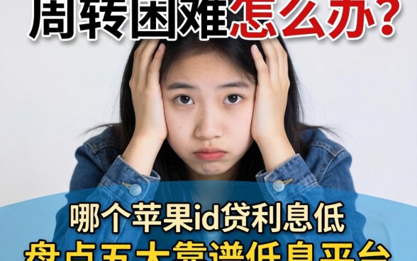 资金周转困难怎么办?哪个苹果id贷利息低?盘点五大靠谱低息平台
