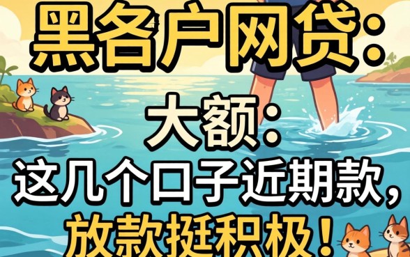 无视黑户的网贷 大额：这几个口子近期放款挺积极