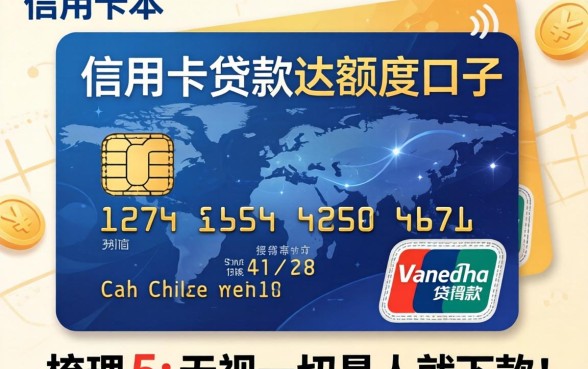 有信用卡贷款的大额度口子，梳理五个无视一切是人就下款的app
