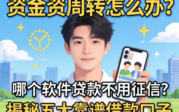 急需资金周转怎么办？哪个软件贷款不用征信？揭秘五大靠谱借款口子