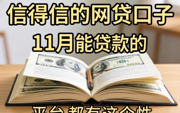 我翻遍了信得过的网贷口子，发现11月能贷款的平台都有这个共性