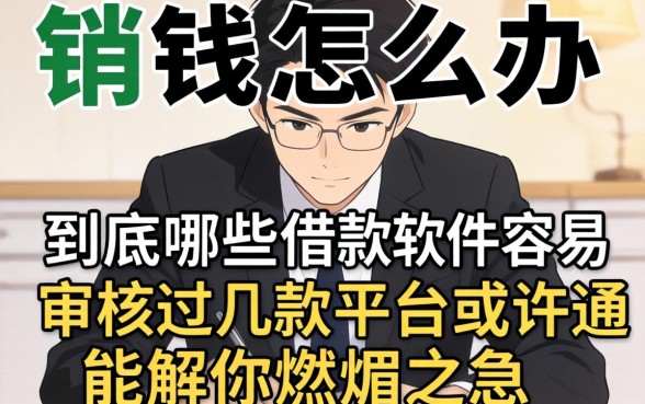 急需用钱怎么办?到底哪些借款软件容易审核通过?这几款平台或许能解你燃眉之急