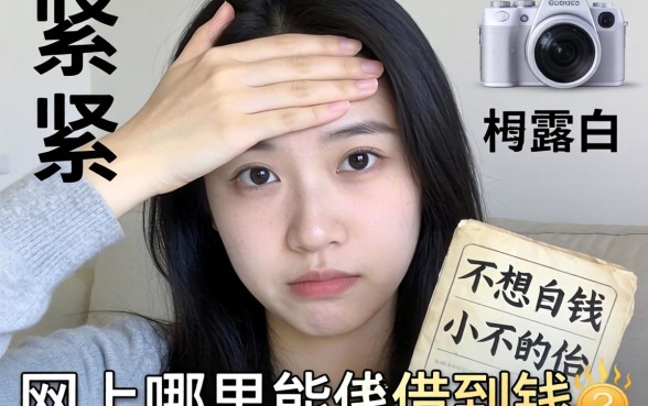 手头紧又不想露脸拍照，网上哪里能借到钱？