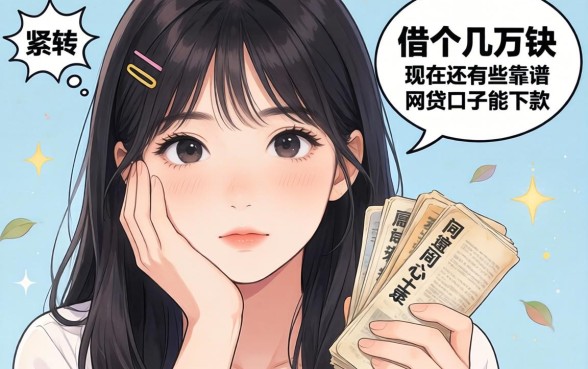 手头紧想借个几万块周转，现在还有哪些靠谱的网贷口子能下款？