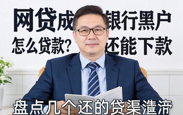 网贷成银行黑户怎么贷款？盘点几个还能下款的渠道