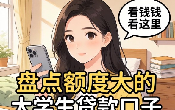 急需用钱看这里,盘点额度大的大学生贷款口子