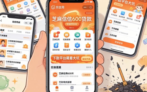 我翻遍了芝麻信用600贷款软件，发现这些下款平台藏着大坑