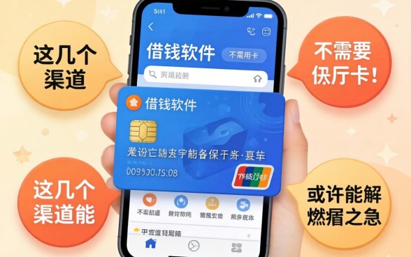 揭秘借钱软件不需要银行卡的，这几个渠道或许能解燃眉之急