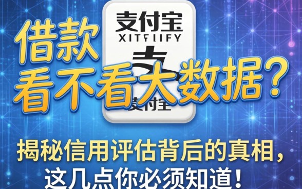 支付宝借款看不看大数据？揭秘信用评估背后的真相，这几点你必须知道！