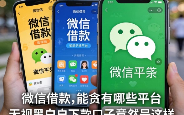 我试了微信能借款的有哪些平台，发现无视黑白户的下款口子竟然是这样