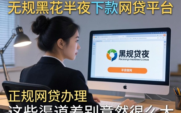我试了所谓的无视黑花半夜下款的网贷平台，正规网贷办理和这些渠道差别竟然这么大