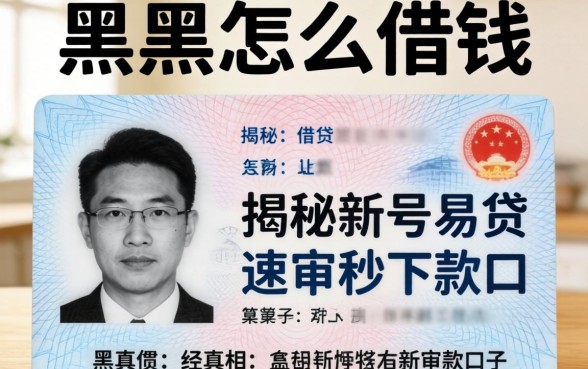 身份证过期黑户怎么借钱?揭秘新号易贷速审秒下款口子真相