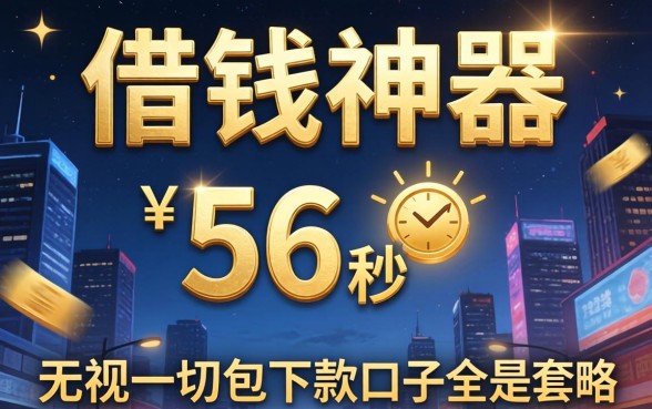 我试了所谓的借钱神器56秒，发现无视一切包下款口子全是套路