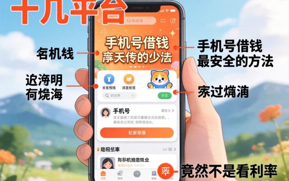 我试了十几个平台，发现手机号借钱最安全的方法竟然不是看利率