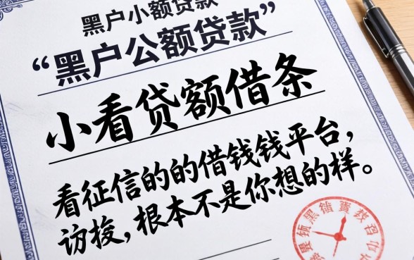 我试了几个黑户小额贷款借条，发现不看征信的借钱平台根本不是你想的那样