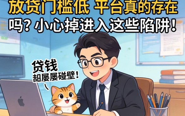 急需用钱却屡屡碰壁？放贷门槛低的平台真的存在吗？小心掉进这些陷阱！