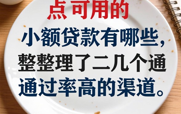 盘点可用的小额贷款有哪些，整理了几个通过率高的渠道