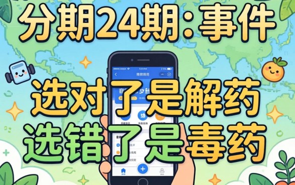 贷款分期24期的软件：选对了是解药，选错了是毒药