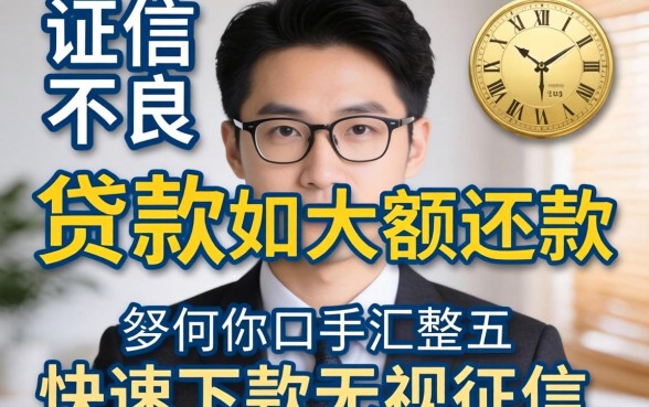 征信不良如何贷款大额还款，汇整五个快速下款无视征信的口子
