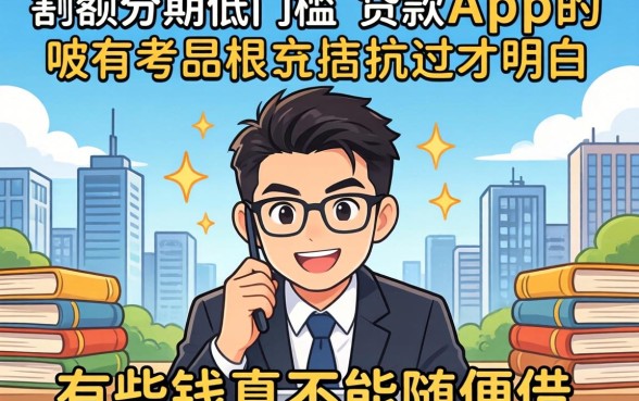 被大额分期低门槛的贷款app坑过才明白,有些钱真不能随便借