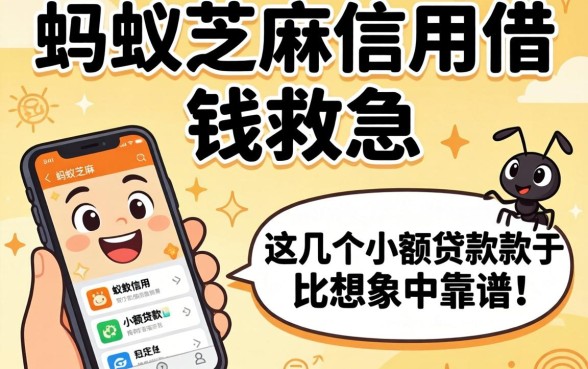 我用蚂蚁芝麻信用借钱救急，发现这几个小额贷款软件比想象中靠谱