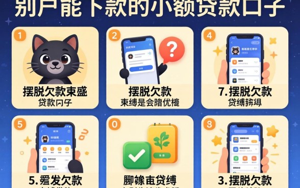 黑户能下款的小额贷款口子有哪些，细致阐述5个摆脱欠款束缚贷款新app