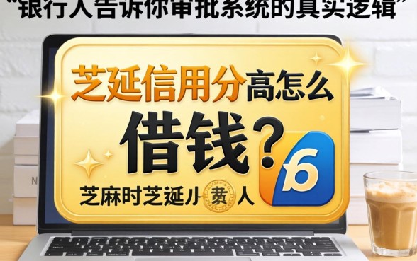 芝麻信用分高怎么借钱？银行人告诉你审批系统的真实逻辑