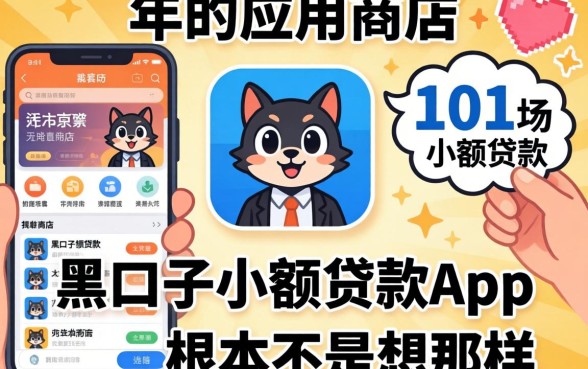 我翻遍了2026年的应用商店，发现黑口子小额贷款app根本不是你想的那样